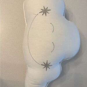 Pottery Barn Kids White and Gray Cloud Pillow